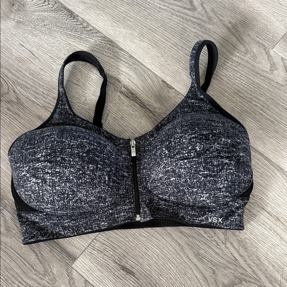 Victoria's Secret VSX Knockout Front Close High Impact Sports Bra Size 36D
